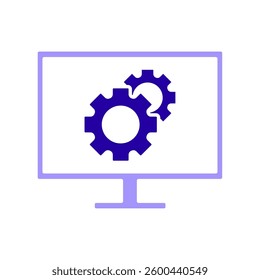Icon a system, isolated against a clean background.