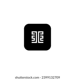 icon t modern, simple, abstract