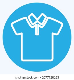 Icon T- Shirt 1 - Blue Eyes Style,Simple illustration,Editable stroke,Design template vector, Good for prints, posters, advertisements, announcements, info graphics, etc.
