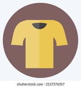 Icon T Shirt. suitable for men accessories symbol. flat style. simple design editable. design template vector. simple symbol illustration