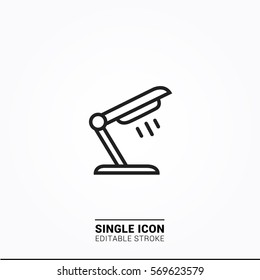 Icon table lamp Single Icon Graphic Design