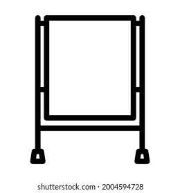Icon Of Table For Object Photography. Bold outline design with editable stroke width. Vector Illustration.