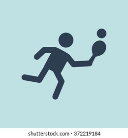 Icon of Table Tennis. EPS-10.