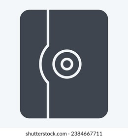 Icon Tablet Case. related to Computer symbol. glyph style. simple design editable. simple illustration