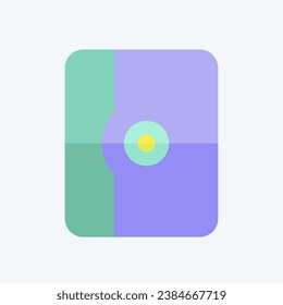 Icon Tablet Case. related to Computer symbol. flat style. simple design editable. simple illustration