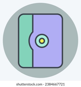 Estuche de Tablet icono. relacionado con el símbolo Computer. estilo mate de color. diseño simple editable. ilustración simple
