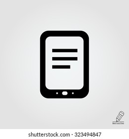 Icon of tablet computer