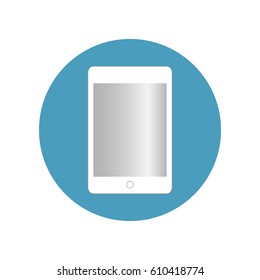 Icon tablet flat. Modern design. Vector illustration EPS10.