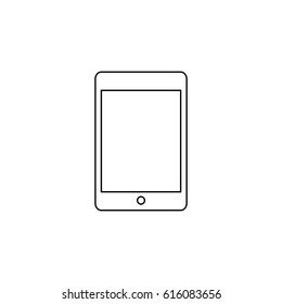 Icon tablet flat. Modern design. Vector illustration EPS10.