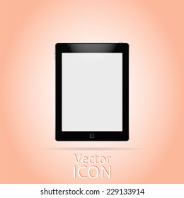 Icon tablet. Flat style. Made in vector