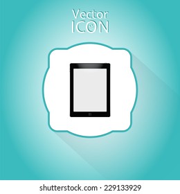 Icon tablet. Flat style. Made in vector