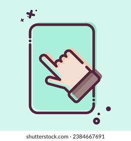 Icon Tablet Pad. related to Computer symbol. MBE style. simple design editable. simple illustration