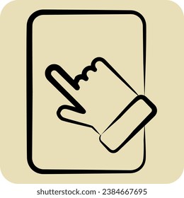 Icono Almohadilla de Tablet PC. relacionado con el símbolo Computer. estilo dibujado a mano. diseño simple editable. ilustración simple