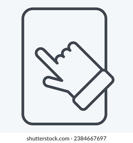 Icon Tablet Pad. related to Computer symbol. line style. simple design editable. simple illustration