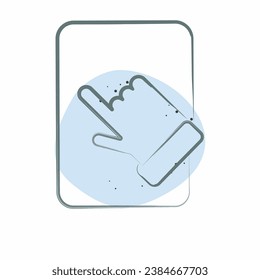 Icono Almohadilla de Tablet PC. relacionado con el símbolo Computer. Color Spot Style. diseño simple editable. ilustración simple