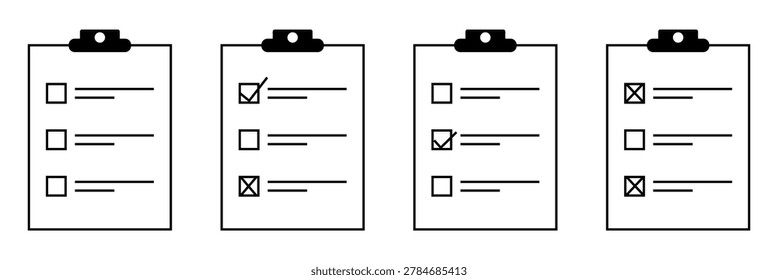 Icon tablet with paper clip. Symbol for check or task tracker. Coach's tactical board. Register or terms of reference eps 10.
