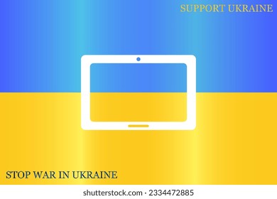 Icon of Tablet PC, tablet computer

