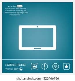 Icon of Tablet PC, tablet computer