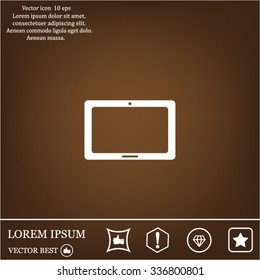 Icon of Tablet PC, tablet computer



