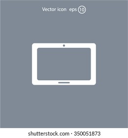 Icon of Tablet PC, tablet computer



