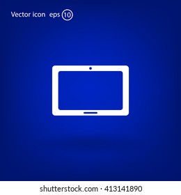 Icon of Tablet PC, tablet computer



