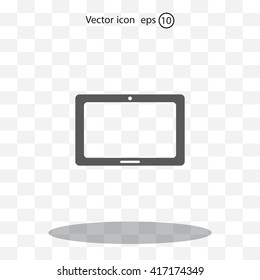 Icon of Tablet PC, tablet computer



