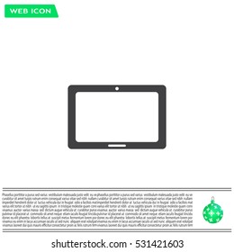 Icon of Tablet PC, tablet computer
