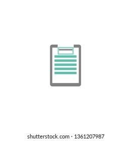 Icon tablet for records in a flat style.