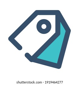 icon tag seo using filled line style and blue color