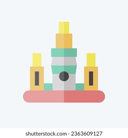 Icon Taipei. related to Capital symbol. flat style. simple design editable. simple illustration