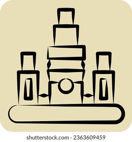 Icon Taipei. related to Capital symbol. hand drawn style. simple design editable. simple illustration