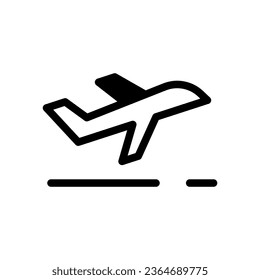 icon take off plane, editable file