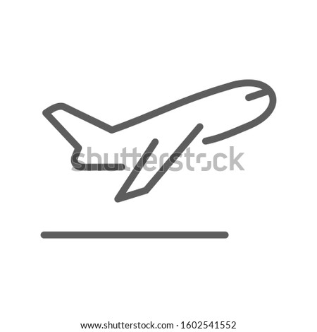 icon take off icon plane  vector illustration logo template for many purpose. Isolated on white background