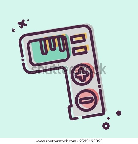 Icon Tally Counter. related to Measuring symbol. MBE style. simple illustration