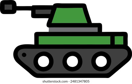 icon of tank, vector design