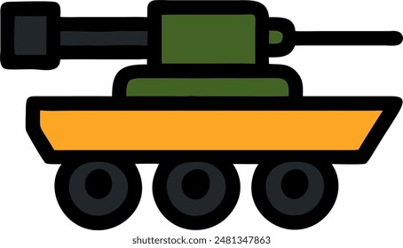 icon of tank, vector design