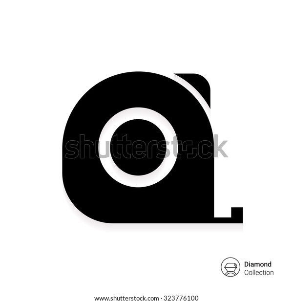 Icon Tape Measure Stock Vector (Royalty Free) 323776100