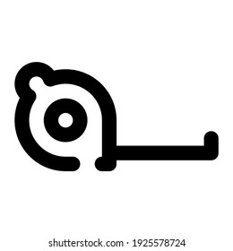 icon tape measure using line style
