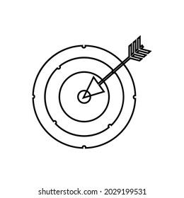 Icono de diseño gráfico de destino de un solo icono ilustración vectorial