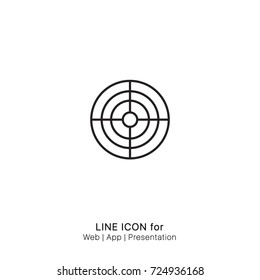 Icon target graphic design single icon vector