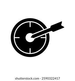 Icon a target, isolated against a clean background.
