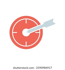 Icon a target, isolated against a clean background.
