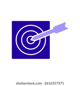 Icon a target, isolated against a clean background.
