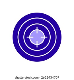 Icon a target, isolated against a clean background.