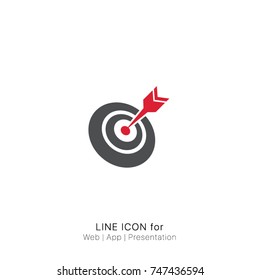 Icon target vector graphic design single icon 
