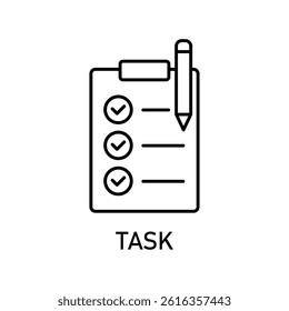 Icon a task, isolated against a clean background.