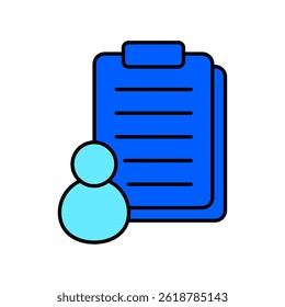 Ícone de uma tarefa, isolada em um plano de fundo limpo.