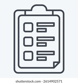 Icon Task List. related to Bioengineering symbol. line style