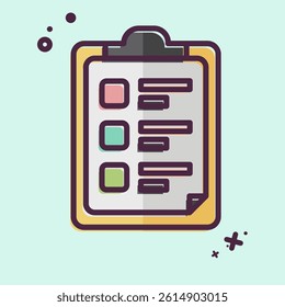 Icon Task List. related to Bioengineering symbol. MBE style