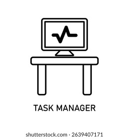 Icon a task manager, isolated against a clean background.